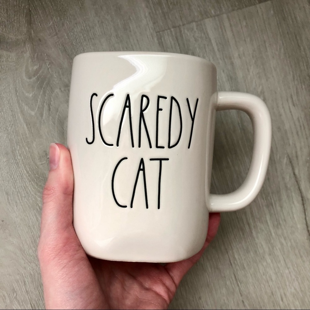 ✨HP✨ Rae Dunn Scaredy Cat Halloween Mug 🐈‍⬛ NWOT - Picture 8 of 9